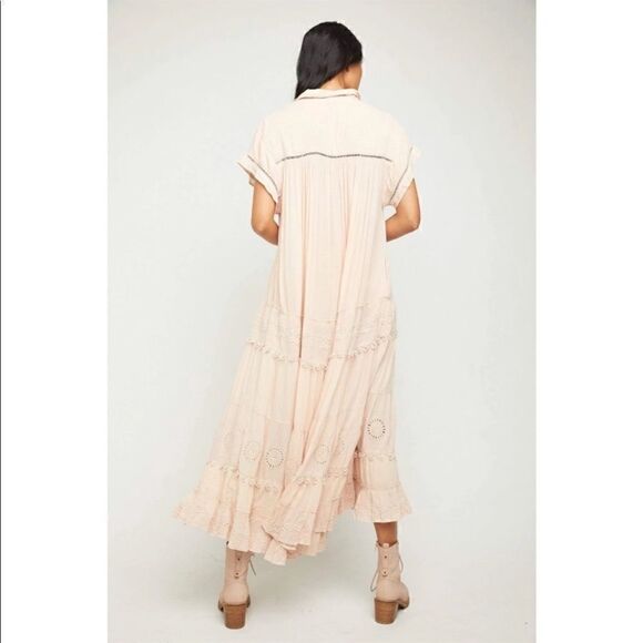 Free People Pretty Cozy Maxi Dress Size L - Picture 4 of 7